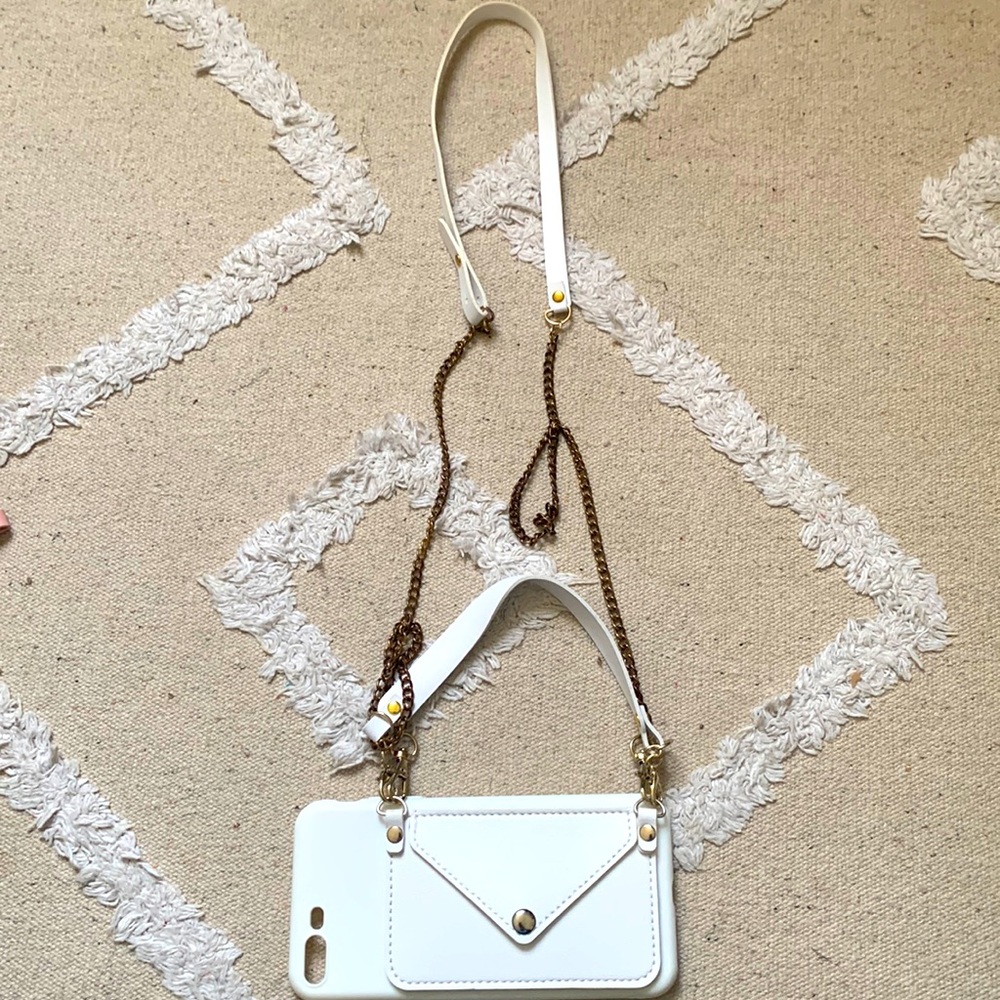 Cute phone case with detachable chain